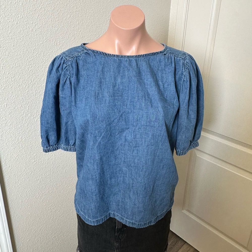 GAP Blue Short Sleeve Top Sz XS